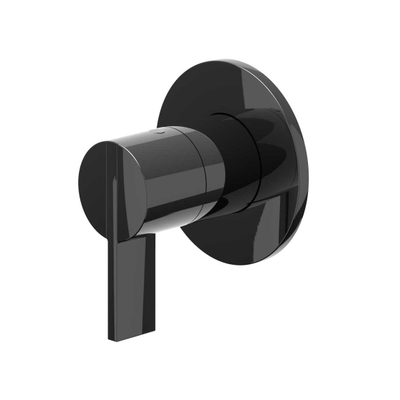 IVY Pact Afbouwdeel - voor inbouw douchekraan - 2-weg - stop-omstel - Zwart chroom PVD