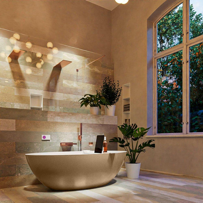 MONDIAZ FLOAT Vrijstaand bad - 170x80cm - kleur Oro / Talc