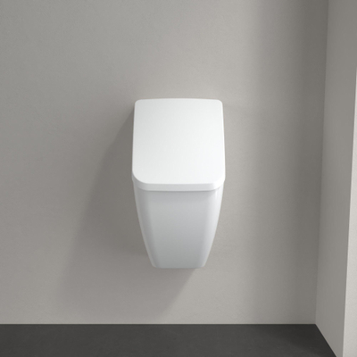 Villeroy & Boch Venticello deksel v. urinoir met softclose chroom/wit