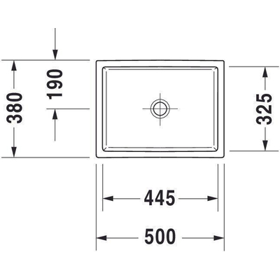 Duravit Vero air opzetwastafel 50 x 38 cm wit