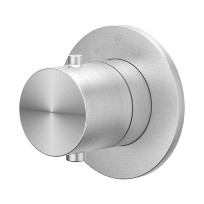 IVY ConcordAfbouwdeel - voor Inbouwthermostaat - Symmetry - rond rozet - RVS316 geborsteld