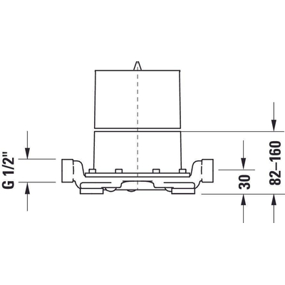 Duravit Universal basiselement 1gr badmengkr inb 150x160x150mm wit
