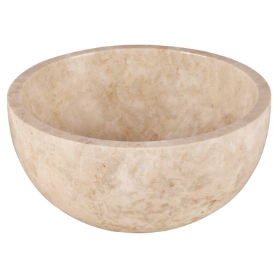 Differnz LODI Waskom - 38cm - gepolijst natuursteen - beige