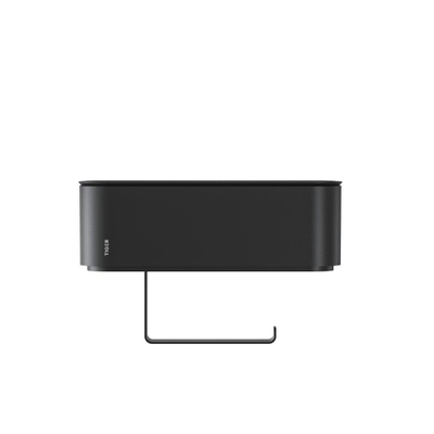 Tiger 2-Store Toiletrolhouder met opbergbakje Zwart