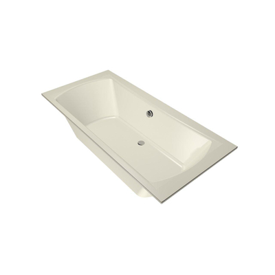 Xenz Robijn inbouwbad - 190x90cm - met overloop - met afvoer - Acryl Pergamon