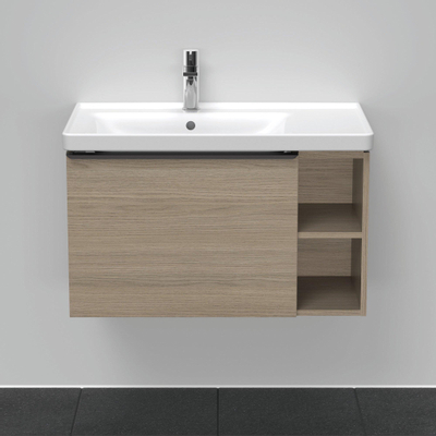 Duravit D-Neo wastafelonderkast 78.4x44x45.2cm 1 lade met softclose Eiken (terra) Mat