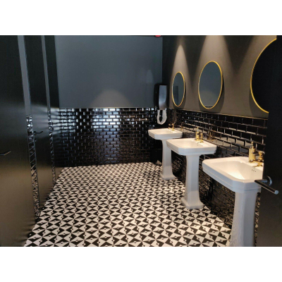 Revoir Paris Petit Gris de Paris Decortegel 15x15cm 7mm witte scherf Arthur