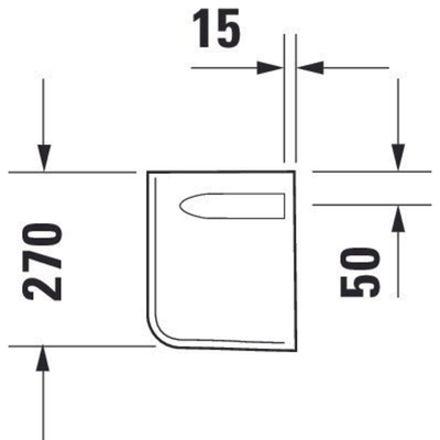 Duravit D Code sifonkap voor fontein 45cm wit