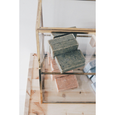 Wellmark Zeep Vegan Soap Bar Peach green tea Coral OUTLETSTORE