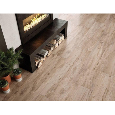 Cifre Ceramica Nebraska wand- en vloertegel - 30x120cm - 10.5mm - Rechthoek - gerectificeerd - Houtlook - Beige mat