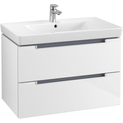 Villeroy & boch Subway 2.0 wastafelonderkast 78.7x52x4.49cm Wit glans