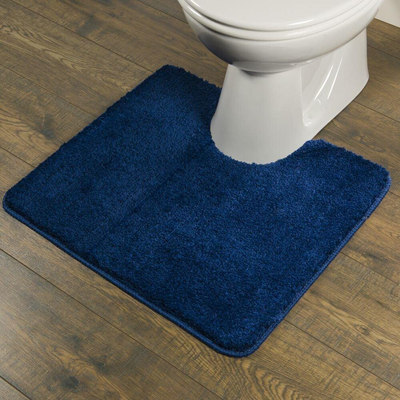 Sealskin Angora Toiletmat Polyester 55x60 cm Blauw