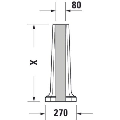 Duravit 1930 Wastafelzuil