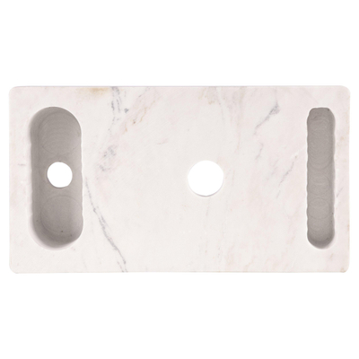 Differnz Hura Fontein - 40x22x9cm - Marmersteen - wit