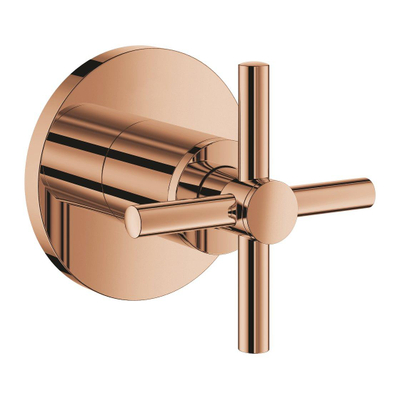 Grohe Atrio Inbouwthermostaat - 1 knop - stopkraan - met kruisgreep - warm sunset