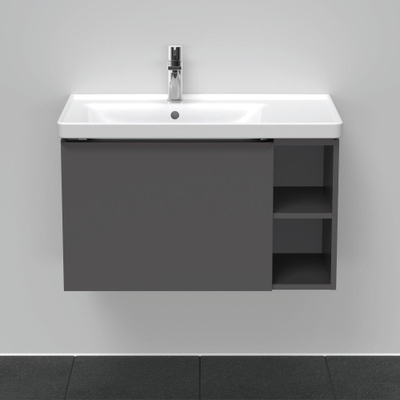 Duravit D-Neo wastafelonderkast 78.4x44x45.2cm 1 lade met softclose Grafiet Mat