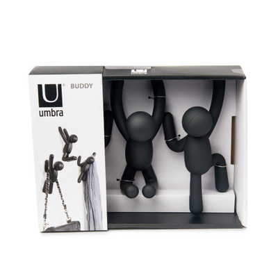 Umbra Buddy handdoekhaak 8x8x16.5cm Kunststof Zwart