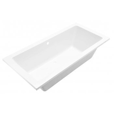 Saniclass Nurnberg Ligbad - 190x90x49cm - acryl - glans wit - licht beschadigd OUTLET UDEN