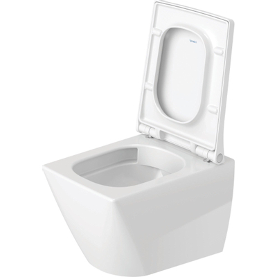 Duravit Viu wandcloset spoelrandloos compact diepspoel 37x48cm met verdekte bevestiging wit