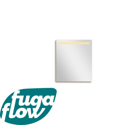 FugaFlow Eccelente Arredo 2.0 badkamerspiegel 60x70cm met bovenverlichting LED met sensor schakelaar