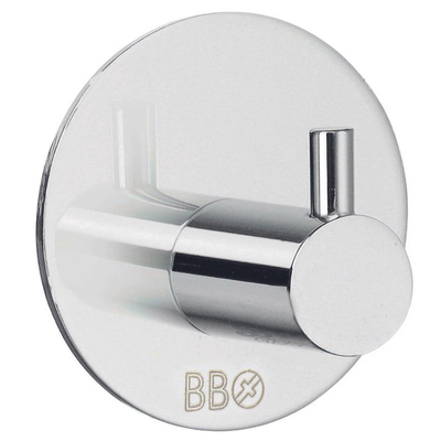 Smedbo Beslagsboden Handdoekhouder - 3x3cm - zelfklevend - RVS Gepolijst Edelstaal