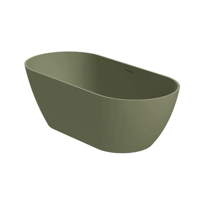 Riho Bilbao vrijstaand bad - 170x80cm - solid surface - mat mosgroen