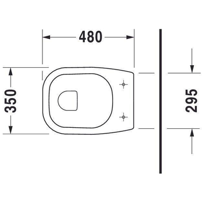 Duravit D-code closet staand met spoelrand vlakspoel PK wit