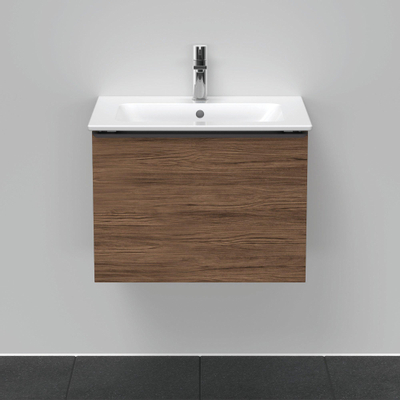 Duravit D-Neo wastafelonderkast 61x44x46.2cm 1 lade Noten (donker) Mat