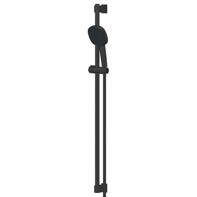 GROHE Vitalio Comfort 110 Glijstangset - 90 cm - vierkante handdouche - 2 straalsoorten - gladde doucheslang - mat zwart