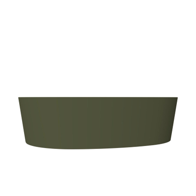 Arcqua Rocker Waskom - opbouw - organisch - links - 50x37cm - mat groen