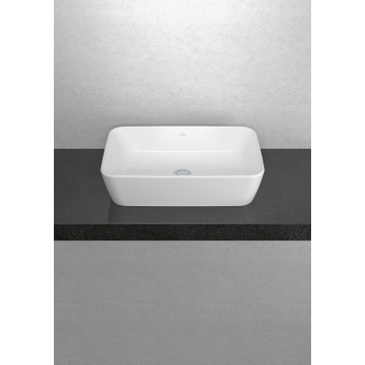 Villeroy & Boch Architectura waskom 60x40.5x15.5cm Rechthoek met overloopgat Wit Alpin glans Ceramic