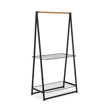 Brabantia Linn Kledingrek - groot - 99.5x57x190cm - zwart
