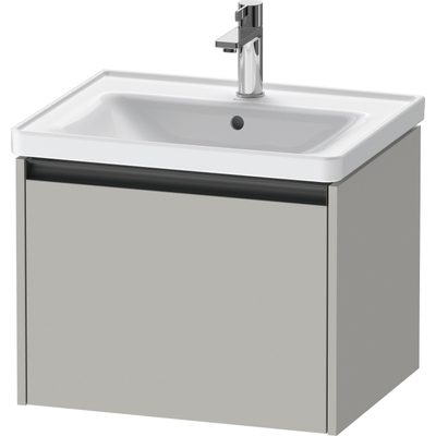 Duravit Ketho 2 wastafelonderbouwkast met 1 lade 58.4x45.5x44cm met greep antraciet betongrijs mat