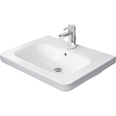 Duravit Durastyle wastafel 65x48cm 1 kraangat overl. wgliss wit