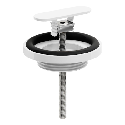 Clou Flush afvoerplug en sifon aansluiting wit mat