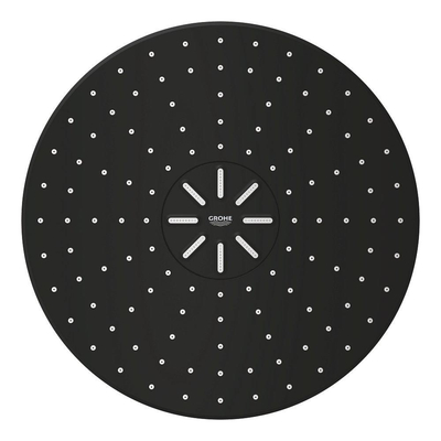 GroheRainshower SmartActivehoofddoucheset m. 2 straalsoortenØ31cmm. douchearm wandmontage 43cmphantom black