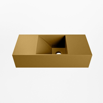 Mondiaz TYNE Fontein - 50x23x12cm - wasbak Rechts - zonder kraangaten - solid surface - Oro