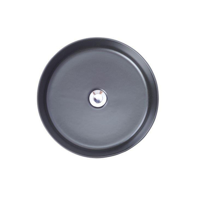 Wiesbaden Link waskom rond 40x12 cm keramiek mat zwart