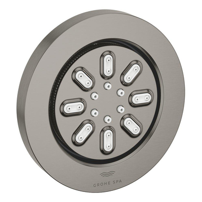 GROHE Rainshower Zijdouche - 2 straalsoorten - 8.9x8.9cm - rond - brushed hard graphite