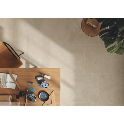 Atlas Concorde Solution wand- en vloertegel - 29.6x59.5cm - 8mm - gerectificeerd - Natuursteen look - Clay