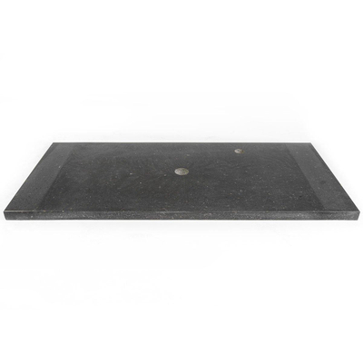 Saniclass Noche Wastafelblad - 100x46cm - 1 kraangat - 1 sifonuitsparing - basalt gepolijst