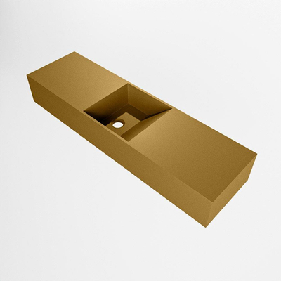 Mondiaz TYNE Fontein - 80x23x12cm - wasbak midden - zonder kraangaten - solid surface - Oro