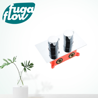 FugaFlow Eccelente Sobrado Badkamer Thermostatische Inbouwkraan - met inbouwdeel - chroom