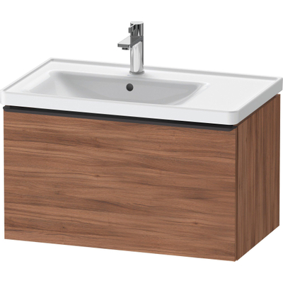 Duravit D-Neo wastafelonderkast 78.4x44x45.2cm 1 lade met softclose Noten Mat