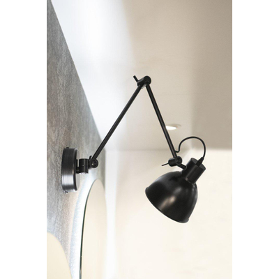 Looox Light collection wandlamp - 2-armig - verstelbaar - zwart mat