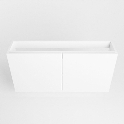 Mondiaz FOWY fonteinonderkast - 80x22x50cm - 2 deuren - push to open - softclose - Talc