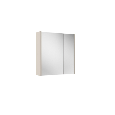 Adema Prime Spiegelkast - 60x63x16cm - inclusief zijpanelen - cotton (beige)