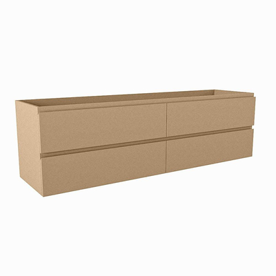 Mondiaz HAY wastafelonderkast - 170x45x50cm - 4 lades - uitsparing links en rechts - softclose - Oro
