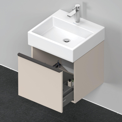 Duravit D-Neo wastafelonderkast 48.4x44x44.2cm 1 lade Taupe Mat