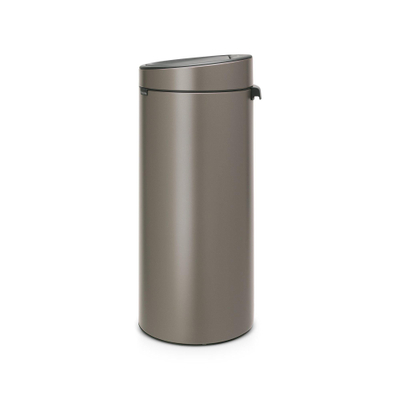 Brabantia Touch Bin Afvalemmer - 30 liter - kunststof binnenemmer - platinum